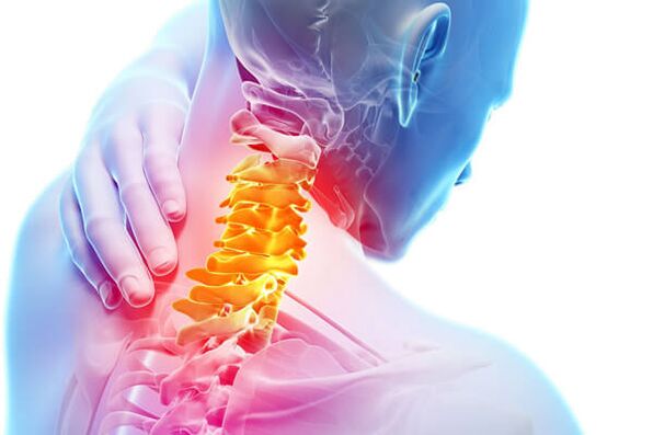 The main symptoms of osteochondrosis are pain and discomfort